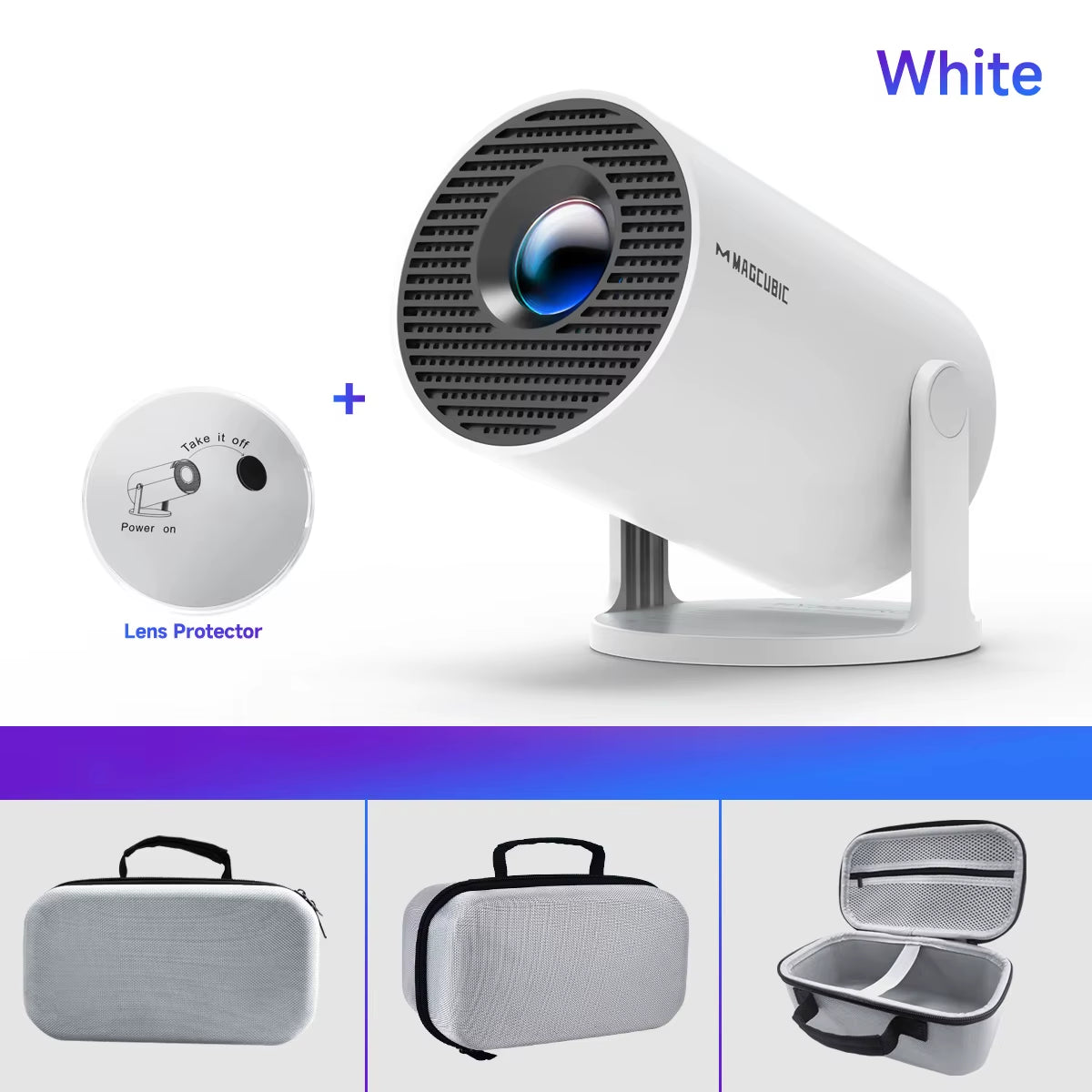 HY300 Pro 8K Android Projector - Dual Wifi6, 290 ANSI, 1080P Home & Outdoor Cinema Experience