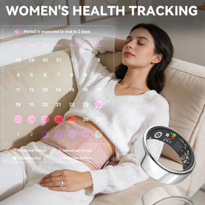 2026 New Smart Ring ,No Subscription Fees Health Tracker for Outdoor Sports, Waterproof Fitness Ring, Gift for Women, Men & Couples