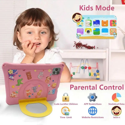 10.1 Inch Android Tablet for Kids Ages 3-12, Home Use, Movies, Internet, Wireless Connection, Games, Music, Educational Apps, Holiday Gift