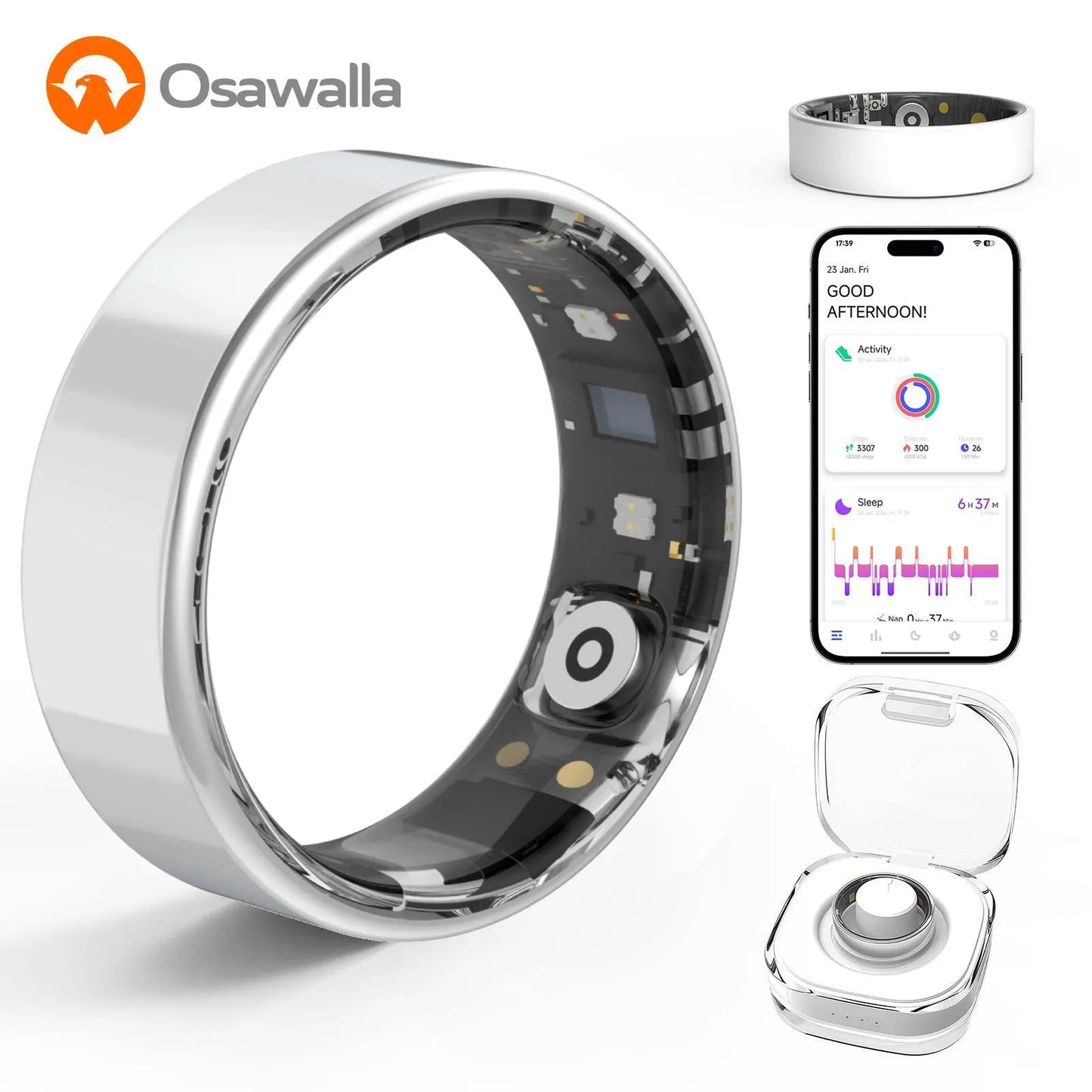 2026 New Smart Ring ,No Subscription Fees Health Tracker for Outdoor Sports, Waterproof Fitness Ring, Gift for Women, Men & Couples