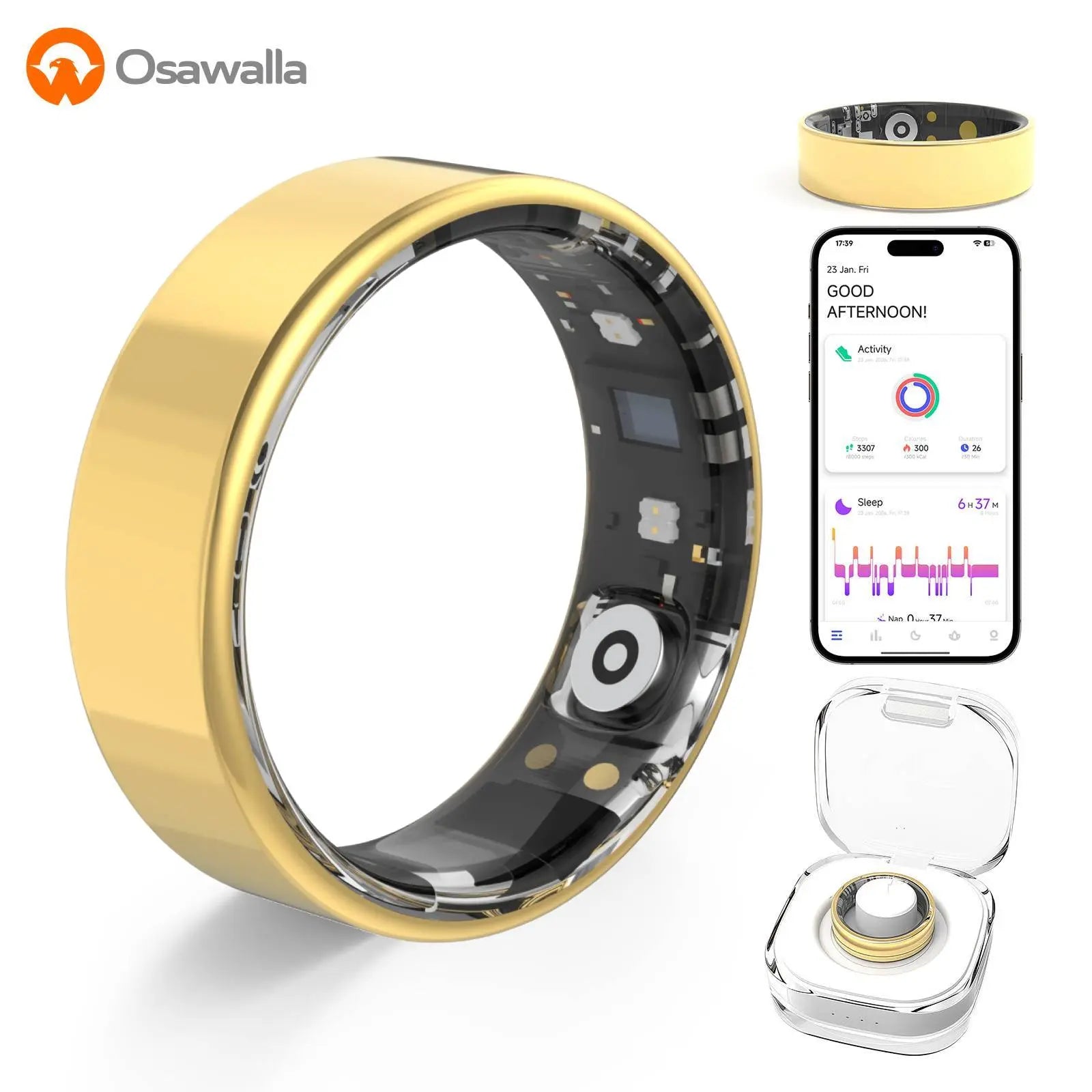 2026 New Smart Ring ,No Subscription Fees Health Tracker for Outdoor Sports, Waterproof Fitness Ring, Gift for Women, Men & Couples
