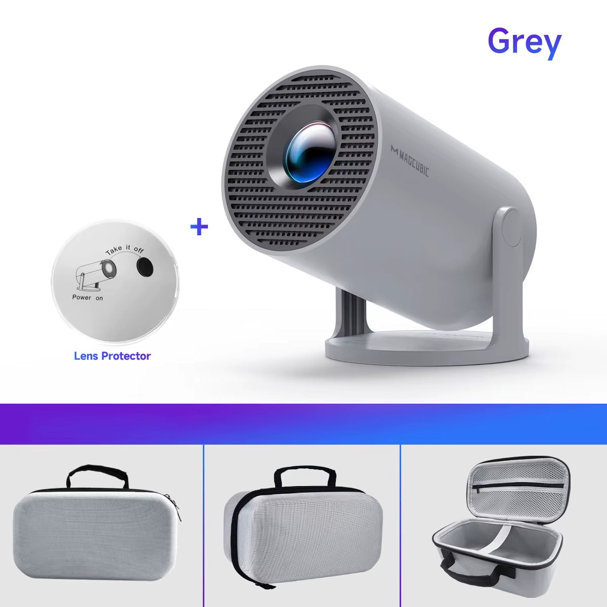 HY300 Pro 8K Android Projector - Dual Wifi6, 290 ANSI, 1080P Home & Outdoor Cinema Experience