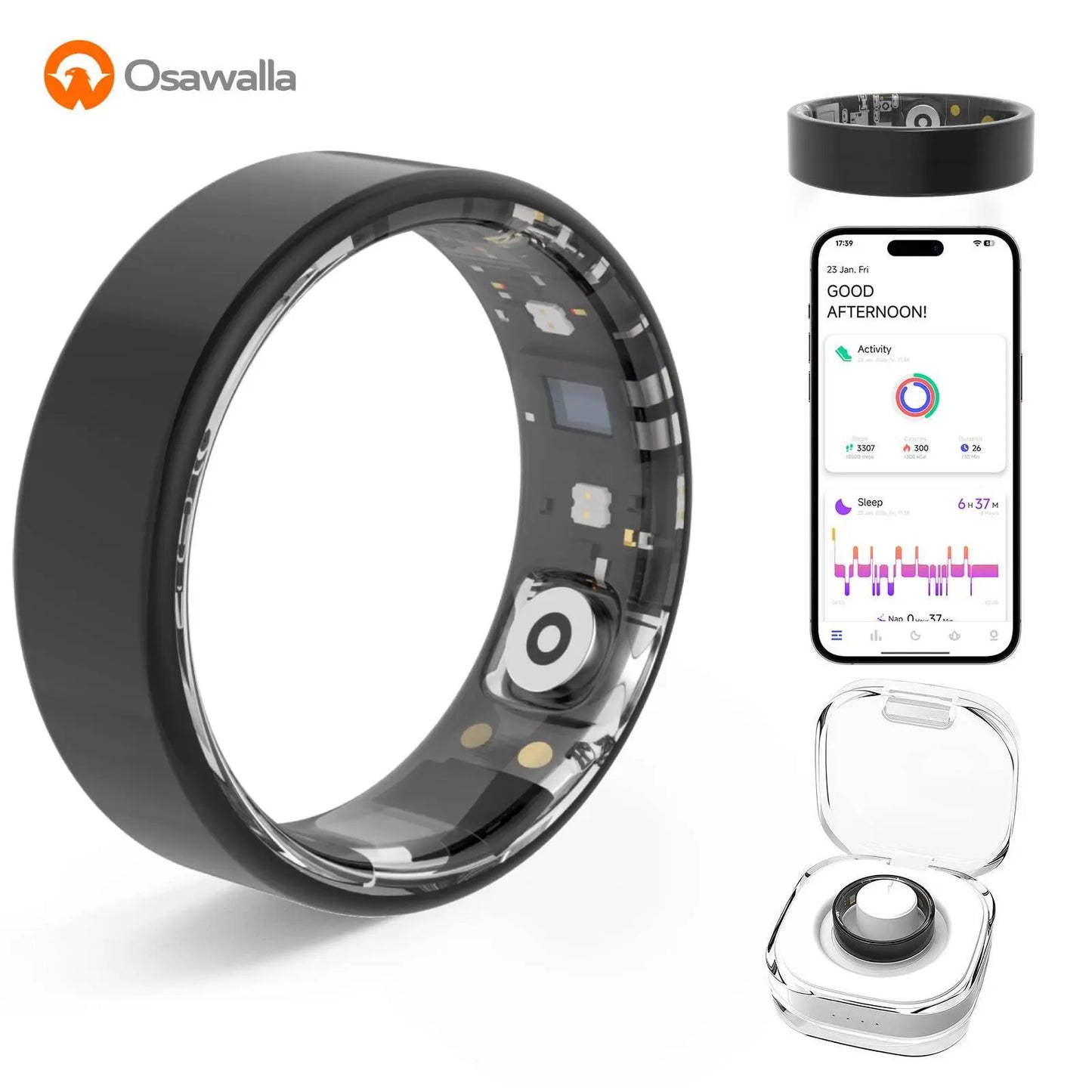 2026 New Smart Ring ,No Subscription Fees Health Tracker for Outdoor Sports, Waterproof Fitness Ring, Gift for Women, Men & Couples