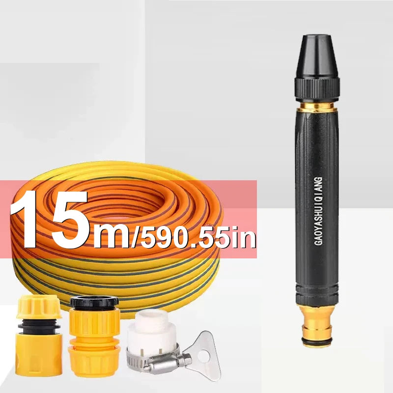 High-Pressure Water Gun Household Car Wash Water Black Car Wash Nozzle Diamond Water Watering Pipe Car Wash Gun