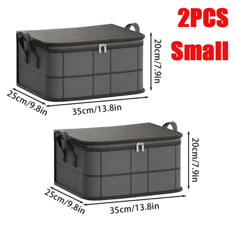 Thickened Large Capacity Wear-Resistant Foldable Storage Bag for Clothes and Quilts Non-Woven Fabric Storage Box Wardrobe