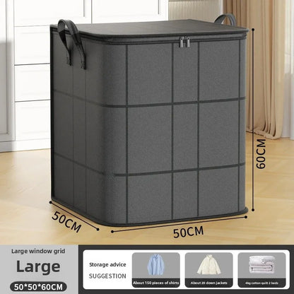 Thickened Large Capacity Wear-Resistant Foldable Storage Bag for Clothes and Quilts Non-Woven Fabric Storage Box Wardrobe