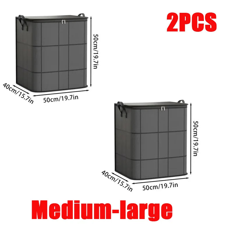 Thickened Large Capacity Wear-Resistant Foldable Storage Bag for Clothes and Quilts Non-Woven Fabric Storage Box Wardrobe