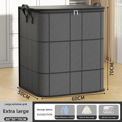 Thickened Large Capacity Wear-Resistant Foldable Storage Bag for Clothes and Quilts Non-Woven Fabric Storage Box Wardrobe
