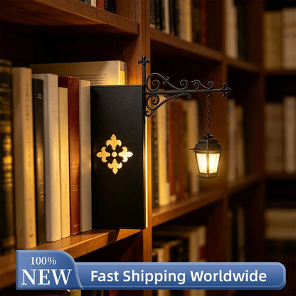 Transform Your Space with the Charming Warm LED Decorative Bookshelf Nightlight - Perfect for Book Lovers and Cozy Reading Nooks!