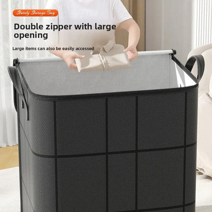 Thickened Large Capacity Wear-Resistant Foldable Storage Bag for Clothes and Quilts Non-Woven Fabric Storage Box Wardrobe