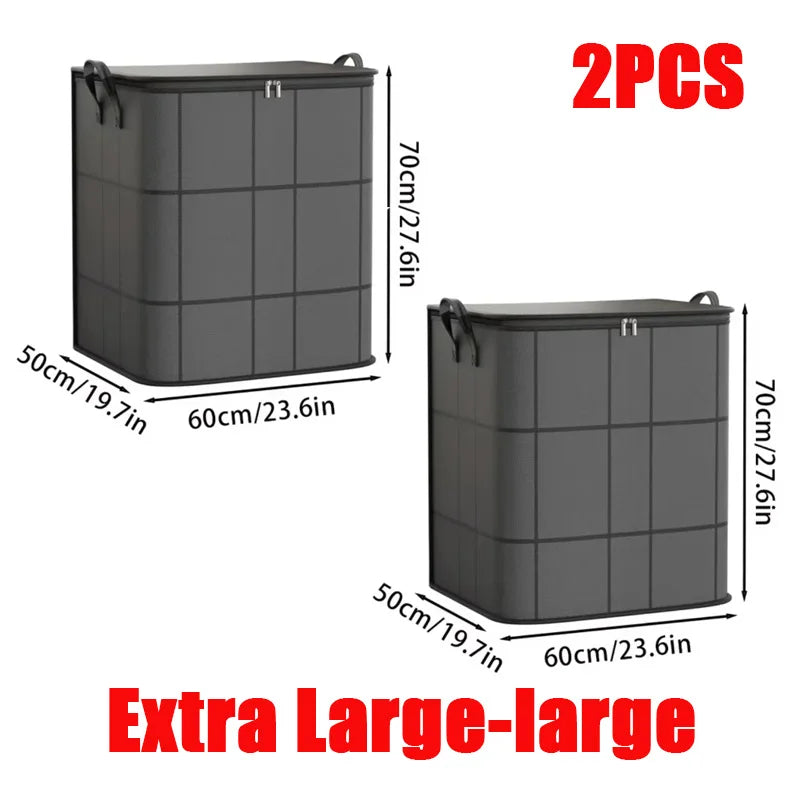 Thickened Large Capacity Wear-Resistant Foldable Storage Bag for Clothes and Quilts Non-Woven Fabric Storage Box Wardrobe