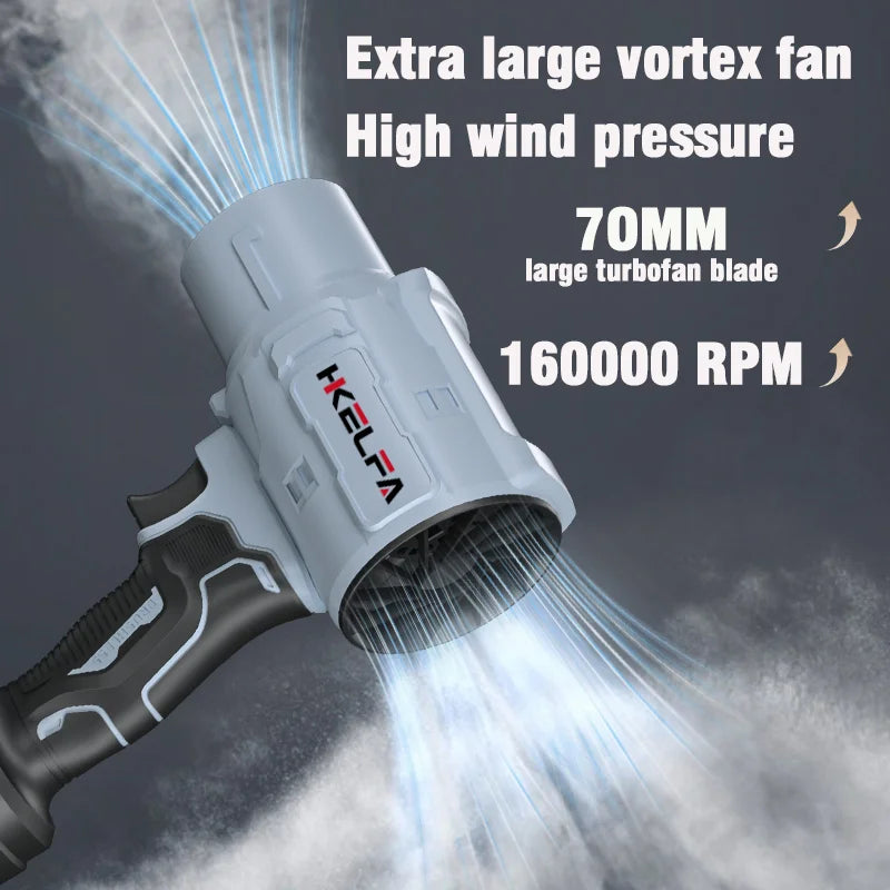 2000W Electric Turbo Blowers 220M/S Powerful Air Blower Cordless Electric Air Blower Jet Fan Car Dryer Dust Removal Tool