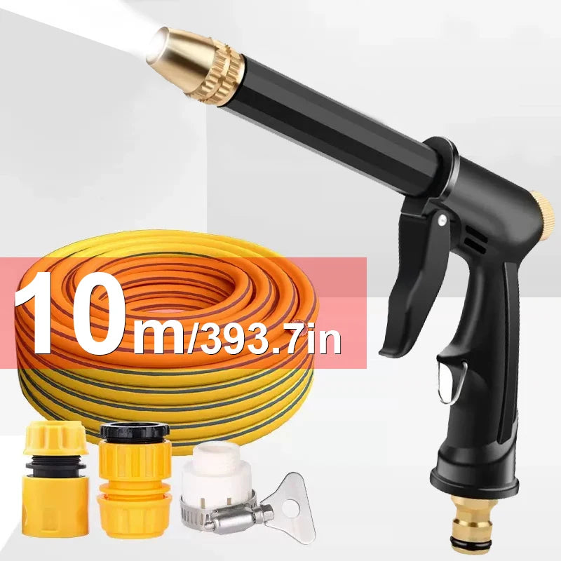 High-Pressure Water Gun Household Car Wash Water Black Car Wash Nozzle Diamond Water Watering Pipe Car Wash Gun