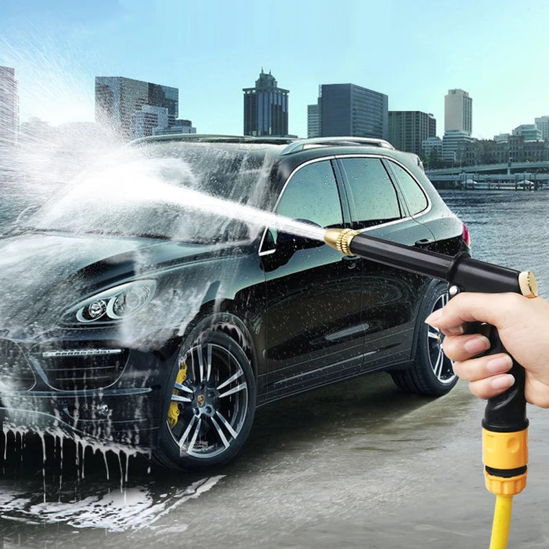High-Pressure Water Gun Household Car Wash Water Black Car Wash Nozzle Diamond Water Watering Pipe Car Wash Gun