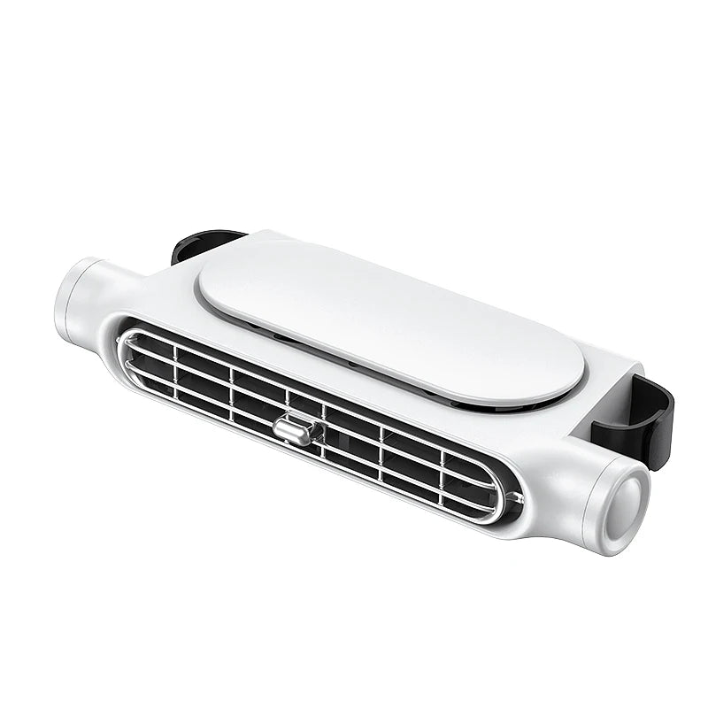 Car Headrest Cooling Air Fan 3 Speeds Adjustable Car Neck Cooler USB Powered Rear Seat Ventilator for Front Rear Seat Passenger