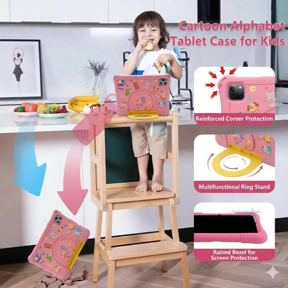 10.1 Inch Android Tablet for Kids Ages 3-12, Home Use, Movies, Internet, Wireless Connection, Games, Music, Educational Apps, Holiday Gift